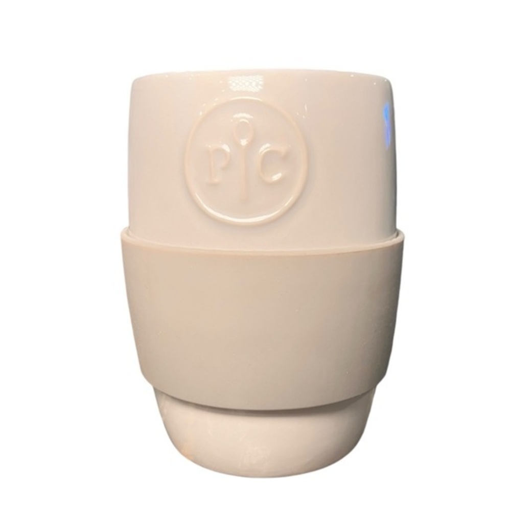 Pampered Chef Ceramic Egg Cooker with Silicone Sleeve -‎ No Lid